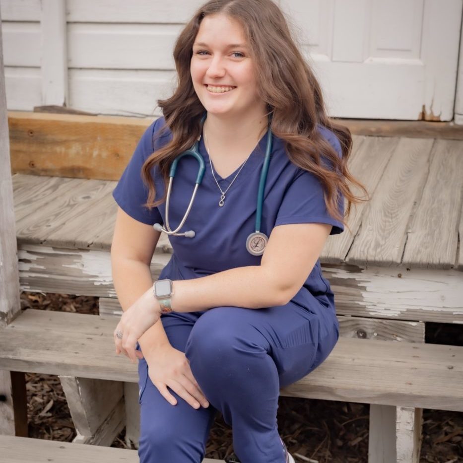 Kayla, a nursing student awarded a donor-funded scholarship.